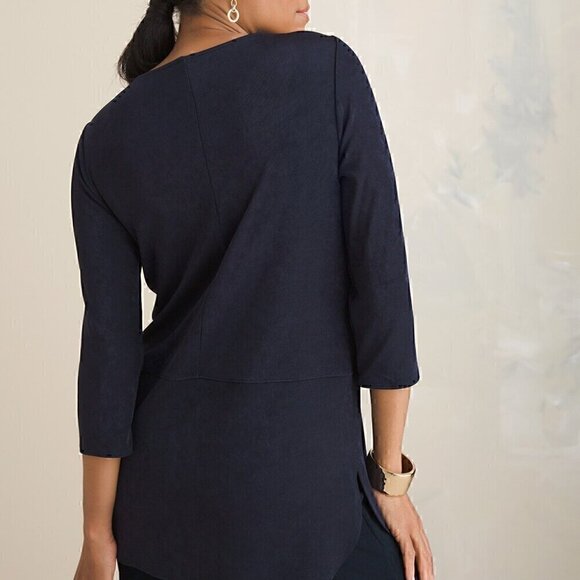 NWT Chico's TRAVELERS CLASSIC Keyhole Tunic - Size 4 - Picture 3 of 7